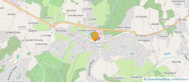 localisation de l'entreprise CCAS DE FARGUES SAINT HILAIRE  FARGUES-SAINT-HILAIRE