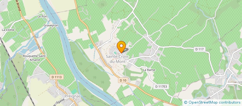 localisation de l'entreprise CCAS DE SAINTE CROIX DU MONT  SAINTE-CROIX-DU-MONT