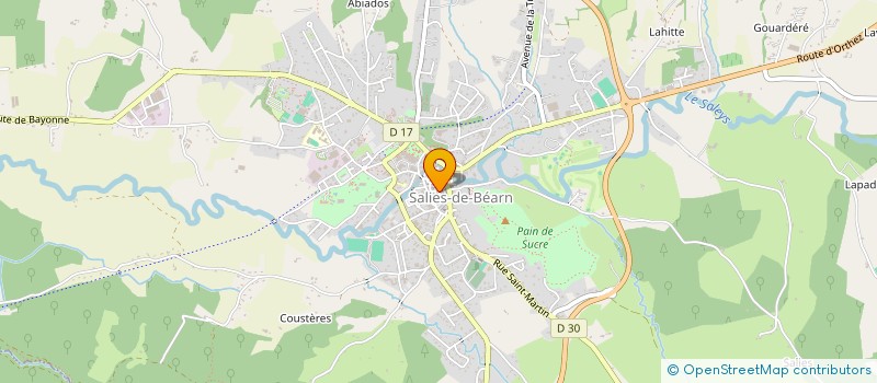 localisation de l'entreprise CCAS DE SALIES DE BEARN à SALIES-DE-BEARN