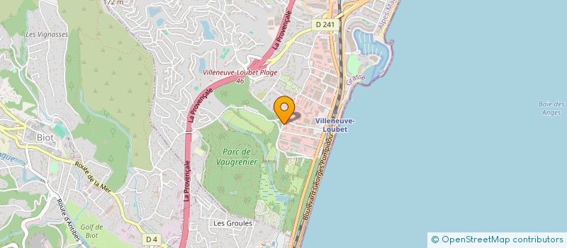 localisation de l'entreprise CCB à VILLENEUVE-LOUBET