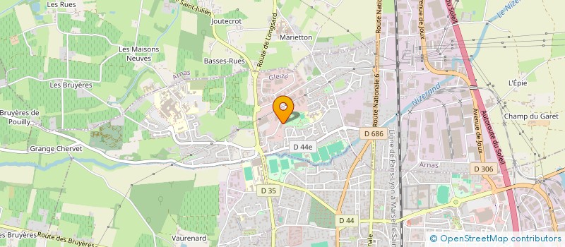 localisation de l'entreprise CCB  GLEIZE