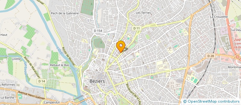 localisation de l'entreprise CCB CHAUF CLIMAT BITTEROIS à BEZIERS