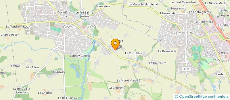 localisation de l'entreprise CCB CRESPEL CONSTRUCTION BOIS  GEVEZE