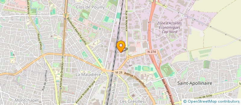 localisation de l'entreprise CCB IMMO à NUITS-SAINT-GEORGES