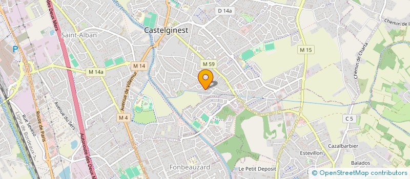 localisation de l'entreprise CCB NOUVEL HORIZON  CASTELGINEST