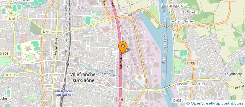 localisation de l'entreprise CCBATIMENT à VILLEFRANCHE-SUR-SAONE