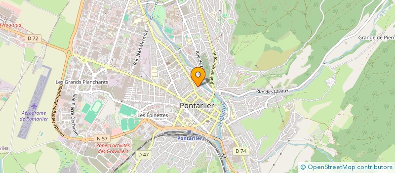 localisation de l'entreprise CCBN  PONTARLIER