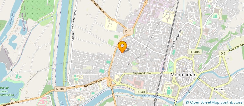 localisation de l'entreprise CCBRS  MONTELIMAR