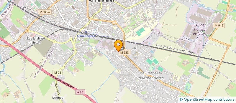 localisation de l'entreprise CCBS  LA CHAPELLE-D'ARMENTIERES