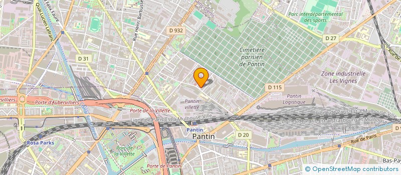 localisation de l'entreprise CCBTP à PANTIN