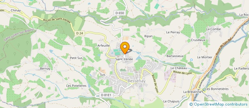 localisation de l'entreprise CCC  BESSENAY