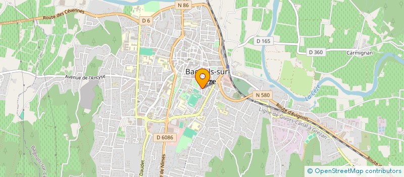 localisation de l'entreprise CCC CONCEP CONSTRUC COMMERCIAL à BAGNOLS-SUR-CEZE