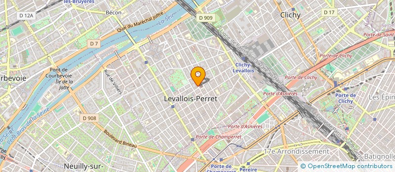 localisation de l'entreprise CCC DESIGN à LEVALLOIS-PERRET