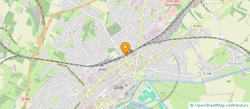 localisation de l'entreprise CCC ELECTRONICS  DOLE