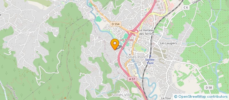 localisation de l'entreprise CCCD  SOLLIES-PONT