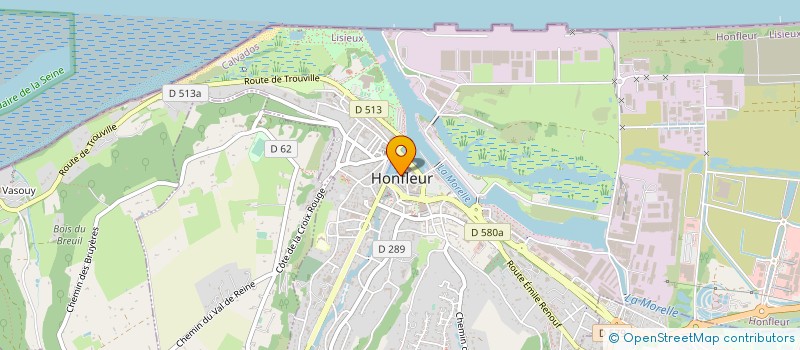 localisation de l'entreprise CCCP OUVRIERS DOCKERS HONFLEUR  HONFLEUR