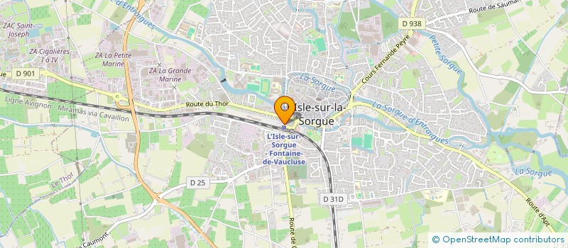 localisation de l'entreprise CCDF à L'ISLE-SUR-LA-SORGUE