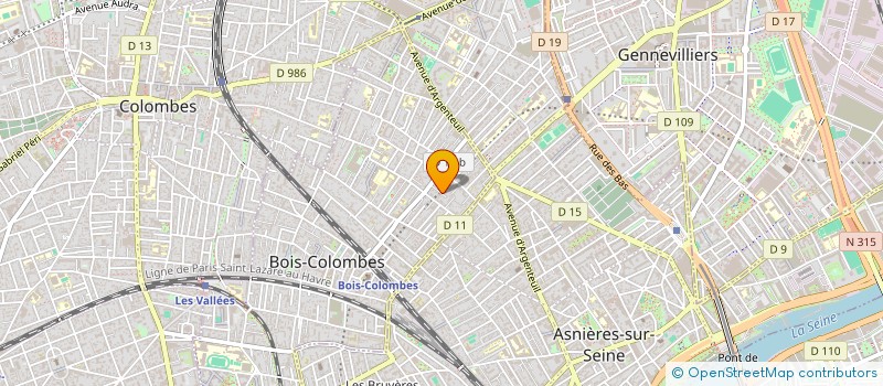 localisation de l'entreprise CCDG à BOIS-COLOMBES