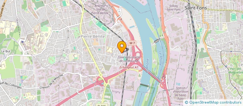 localisation de l'entreprise CCDPE  OULLINS-PIERRE-BENITE