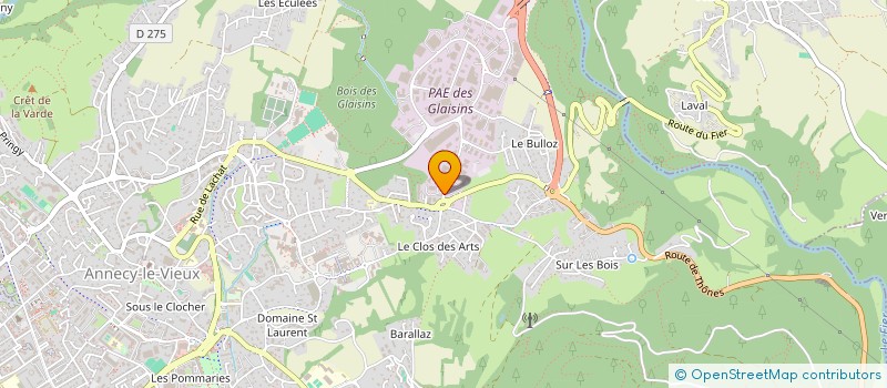 localisation de l'entreprise CCE à ANNECY