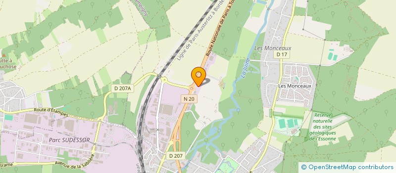 localisation de l'entreprise CCE à ETAMPES