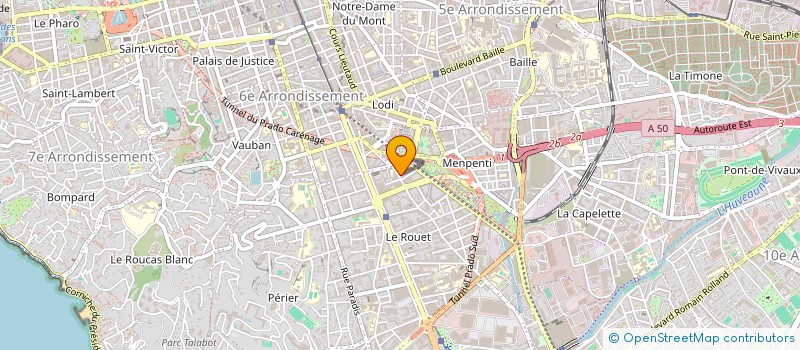 localisation de l'entreprise CCE CHARPENTE COUVERTURE ETANCHEITE à MARSEILLE