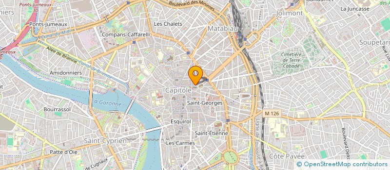 localisation de l'entreprise CCE IMMO  TOULOUSE