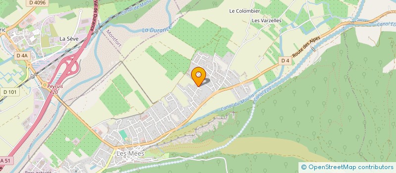 localisation de l'entreprise CCE IMMO  LES MEES