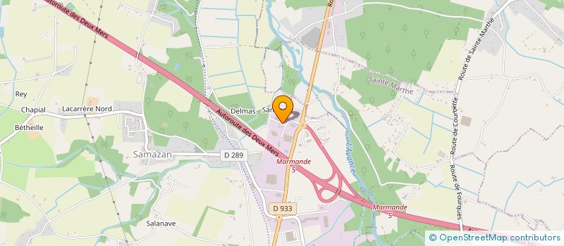 localisation de l'entreprise CCER  SAMAZAN