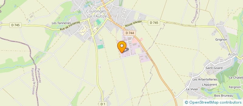 localisation de l'entreprise CCES  COULONGES-SUR-L'AUTIZE