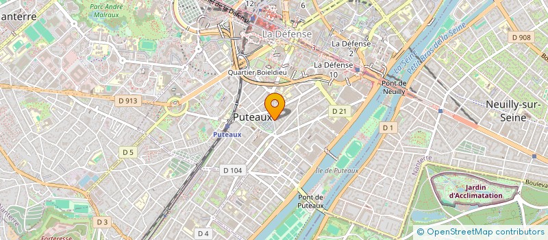 localisation de l'entreprise CCF  COURBEVOIE