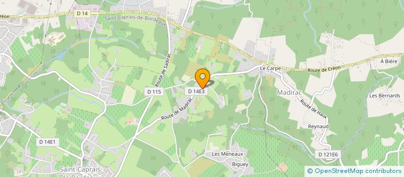 localisation de l'entreprise CCF  SAINT-CAPRAIS-DE-BORDEAUX