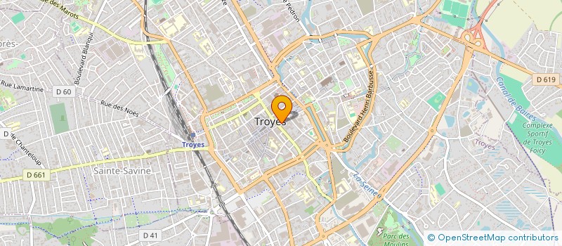 localisation de l'entreprise CCF  TROYES