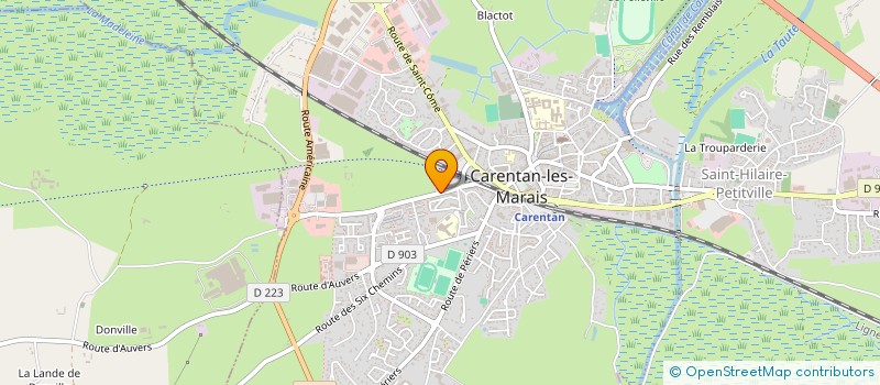 localisation de l'entreprise CCF INVEST à CARENTAN-LES-MARAIS