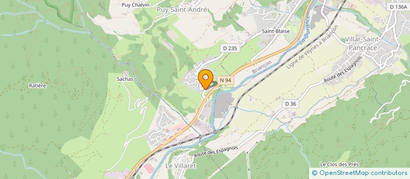 localisation de l'entreprise CCFM LE LAC  PUY-SAINT-ANDRE