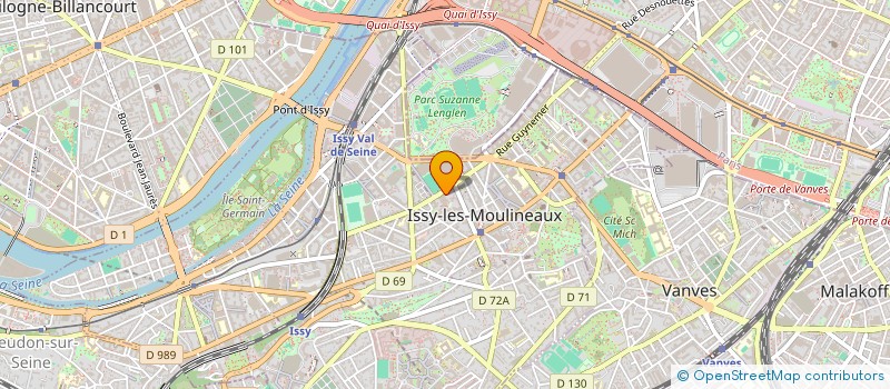 localisation de l'entreprise CCFM SERVICES à ISSY-LES-MOULINEAUX