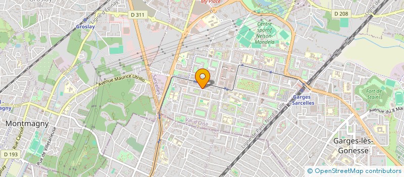 localisation de l'entreprise CCFS à SARCELLES