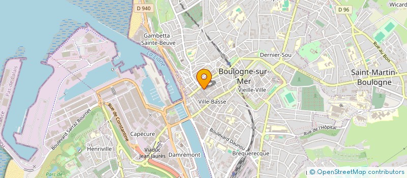 localisation de l'entreprise CCFV à BOULOGNE-SUR-MER