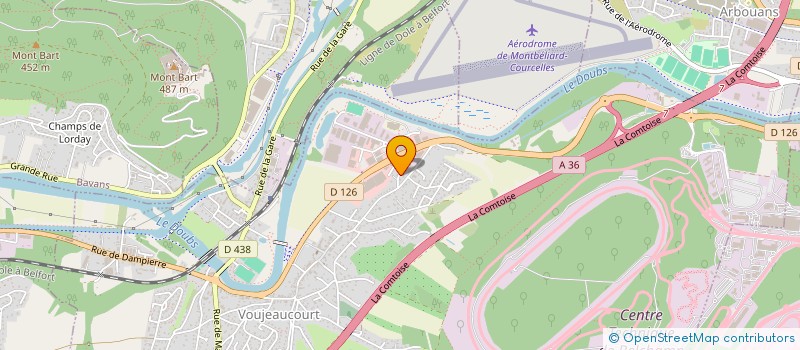 localisation de l'entreprise CCG à VOUJEAUCOURT