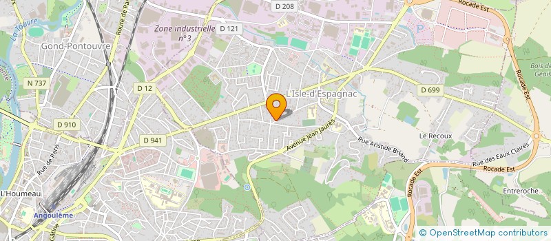 localisation de l'entreprise CCG  L'ISLE-D'ESPAGNAC