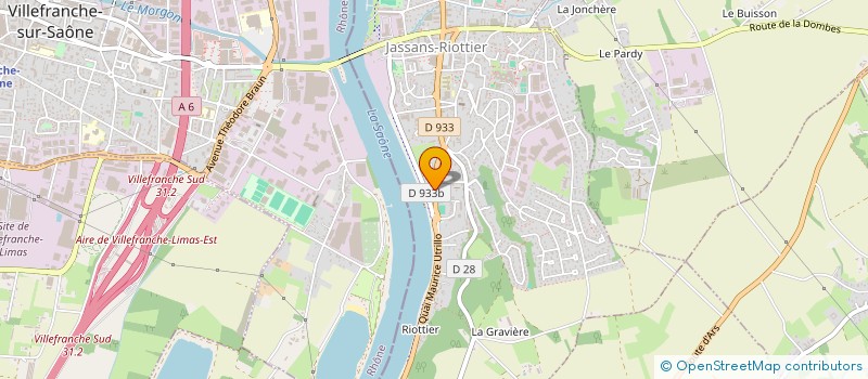 localisation de l'entreprise CCGC IMMO à JASSANS-RIOTTIER