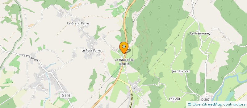 localisation de l'entreprise CCGF  FOUGEROLLES-SAINT-VALBERT