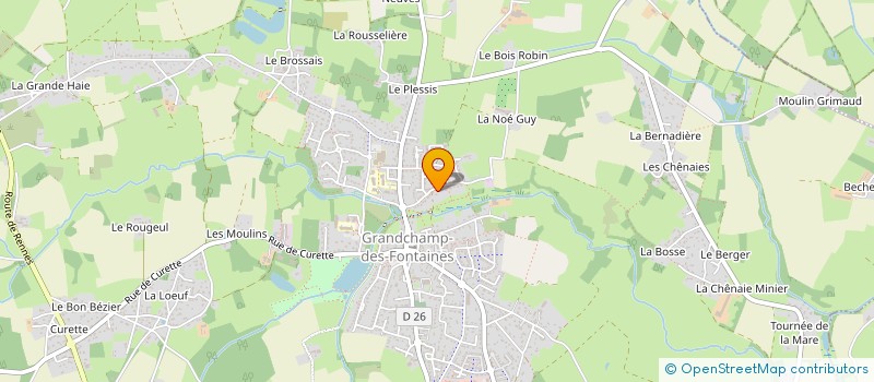 localisation de l'entreprise CCGF  GRANDCHAMP-DES-FONTAINES