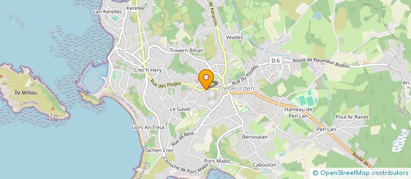localisation de l'entreprise CCGH  TREBEURDEN