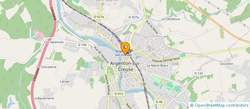 localisation de l'entreprise CCGLANOE à ARGENTON-SUR-CREUSE