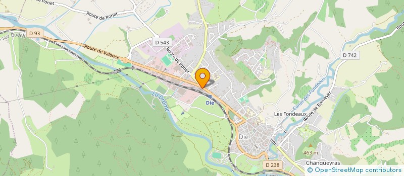 localisation de l'entreprise CCGY à DIE