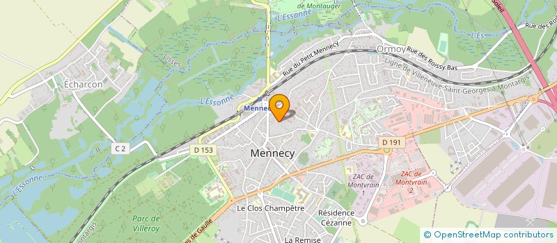 localisation de l'entreprise CCH à MENNECY