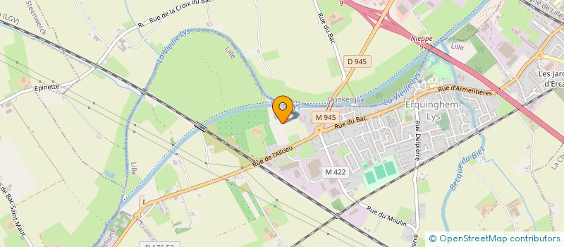 localisation de l'entreprise CCH  ERQUINGHEM-LYS