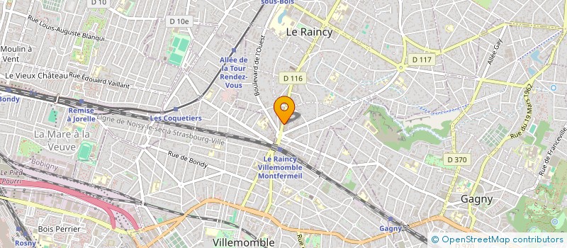 localisation de l'entreprise CCH  LE RAINCY