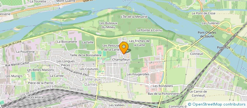 localisation de l'entreprise CCH FAMILLE  LA VILLE-AUX-DAMES